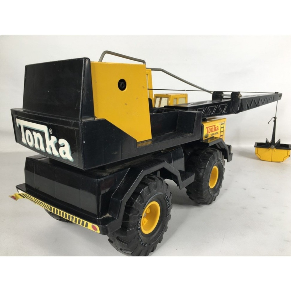 Tonka Vintage Construction Vehicle Lot 4 Turbo Diesel Crane Dump Truck Bulldozer - Picture 16 of 16